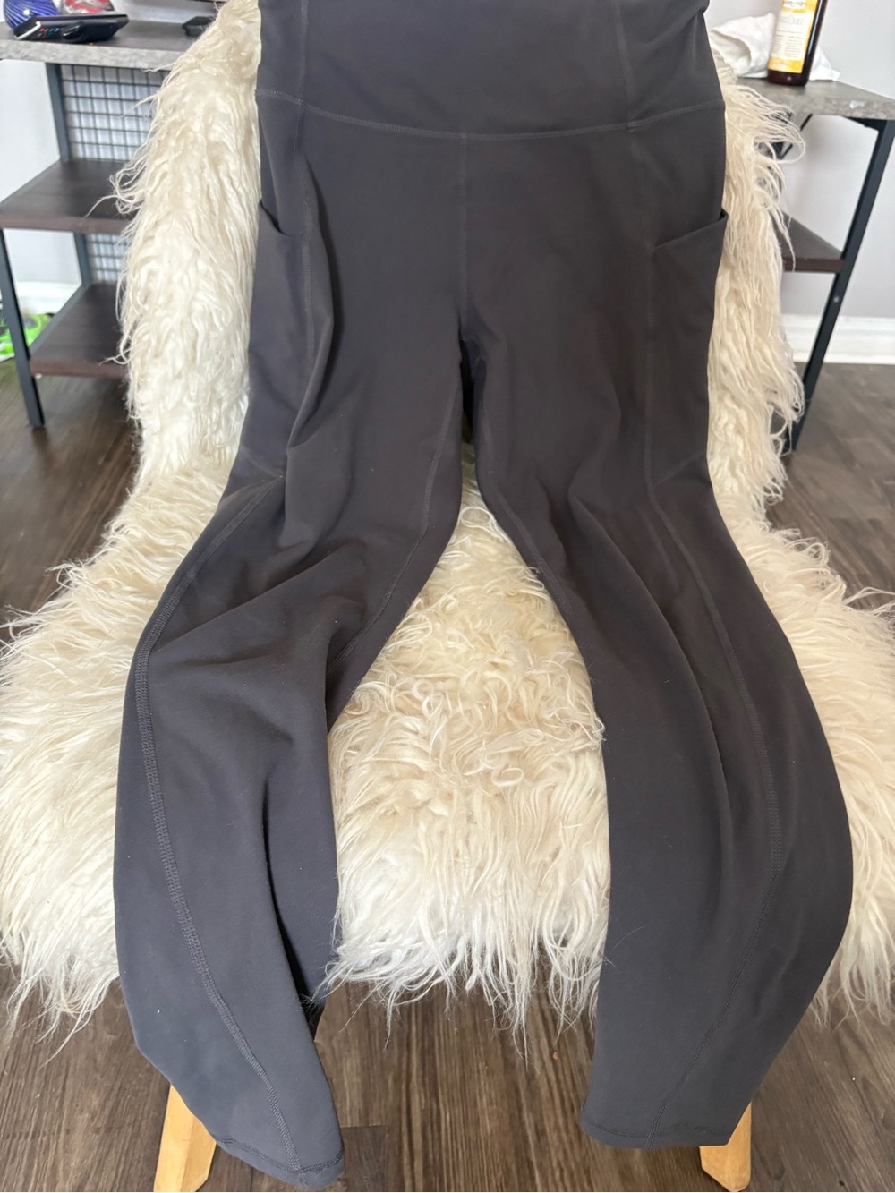 PureLuxe by Fabletics M Black High Rise Leggings w/ Side Pockets 🖤✨